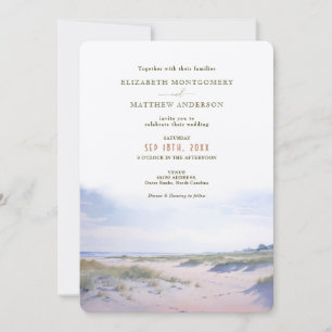 Outer Banks NC Hochzeit Einladung