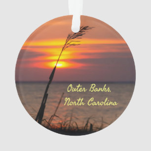 Outer Banks North Carolina Beach Sunset Orange Sky