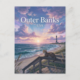 Outer Banks North Carolina Postkarte