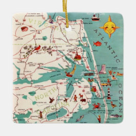 Outer Banks North Carolina Postkarte Keramikornament