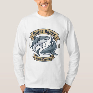 Outer Banks North Carolina Weiße Haie T-Shirt