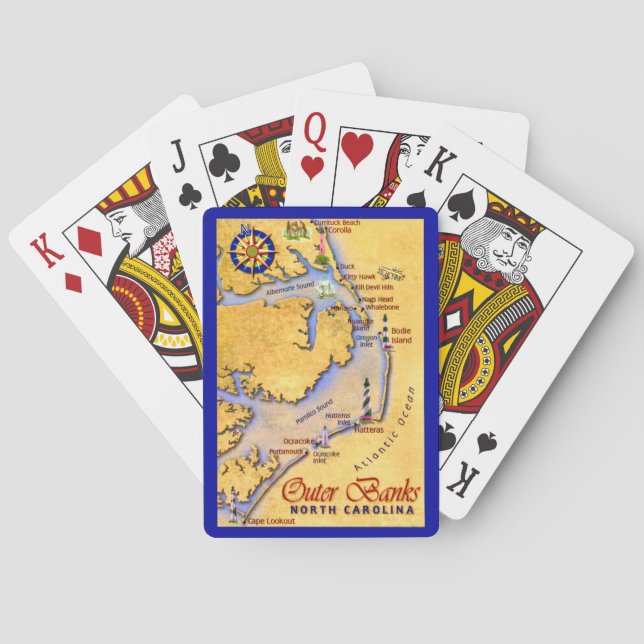 Outer Banks Postkarten Spielkarten (Rückseite)