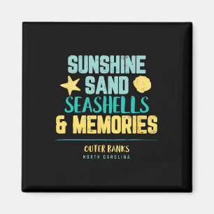Outer Banks-Shirt Familienurlaub Muschelfreunde Magnet