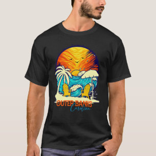Outer Banks Sonnenuntergang Carolina Urlaub Paare  T-Shirt