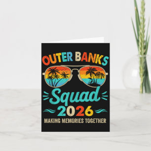 Outer Banks Squad 2026 Urlaub Freunde Familie Karte