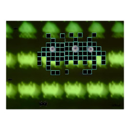 Outer Space Invader Kingdom Poster