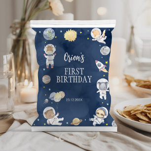 Outer Space Safari Geburtstag Chip Beutel Wrapper Flyer