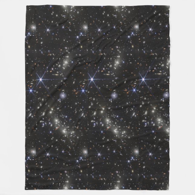 Outer Space Stars Galaxies Solar System Fleecedecke (Vorderseite)