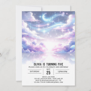 Outerspace Celestial Digital Birthday Einladung