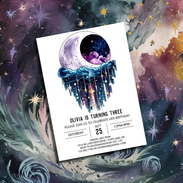 Outerspace Celestis Digital Birthday Einladung (Von Creator hochgeladen)