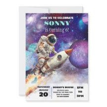 OuterSpace Geburtstagsparty Astronaut Galaxy Plane