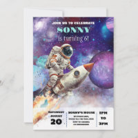 OuterSpace Geburtstagsparty Astronaut Galaxy Plane