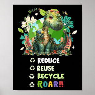 Outfit-Idee für Kinder und Jungen Dinosaurier E Poster