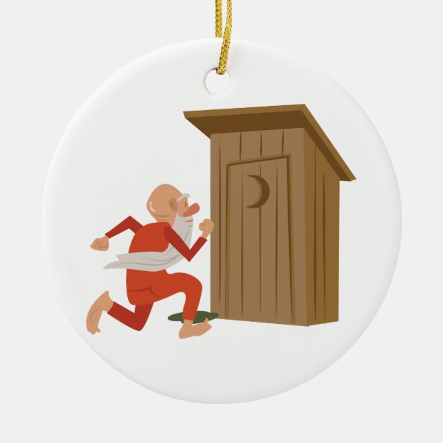Outhouse Keramik Ornament (Vorne)