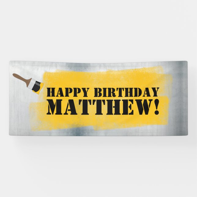 Outil Bannière de fête d'anniversaire (Horizontal)