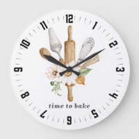 Outils de boulanger Ustensiles grande horloge