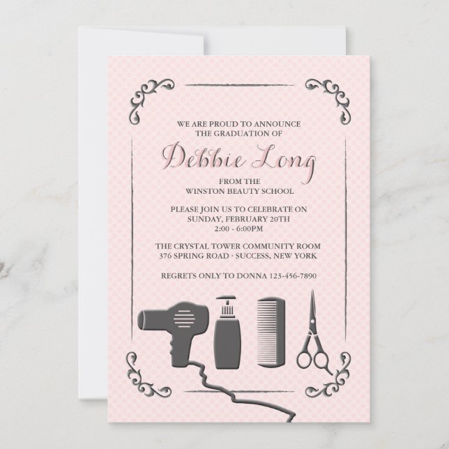 Outils de Styliste Invitation de graduation (Devant)