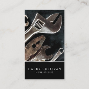 Outils foncés Accueil Réparation Carte de visite d