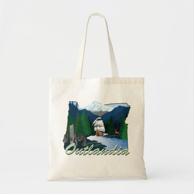 Outlandia Logo-Tasche Tragetasche (Vorne)