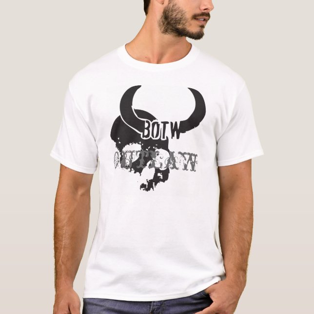 OUTLAW BOTW LOGO SKULL T-SHIRT (Vorderseite)
