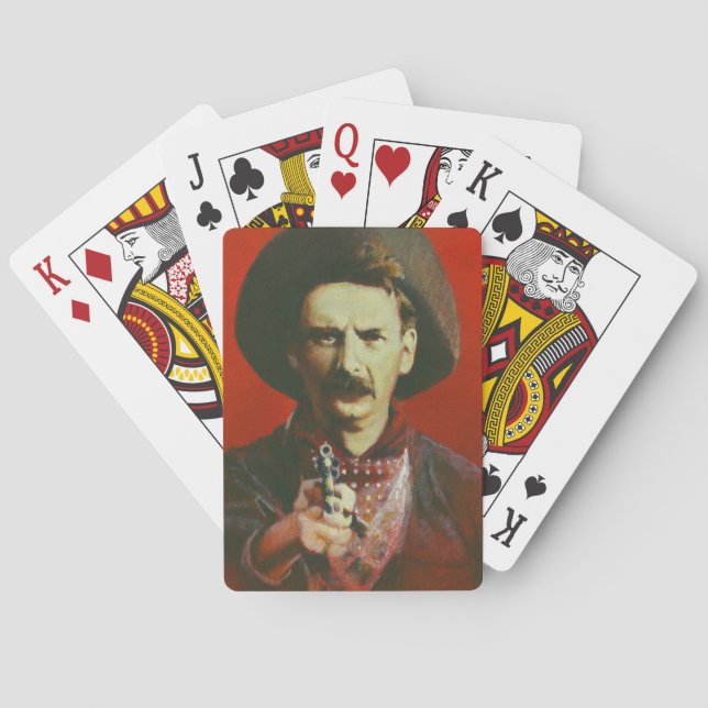 Outlaw Cowboy Wild West Spielkarten (Rückseite)