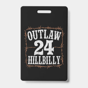 Outlaw Hillbilly 2024 Western Trump Vance 2024 Ausweis