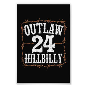 Outlaw Hillbilly 2024 Western Trump Vance 2024 Fotodruck