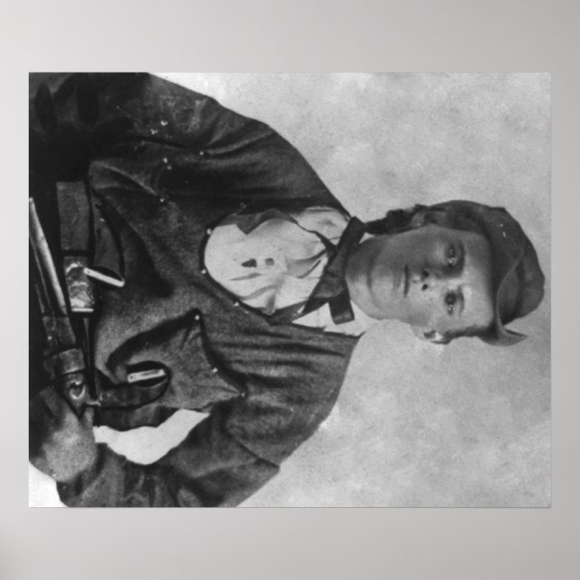 Outlaw Jesse James Portrait Fotograf Poster (Vorne)