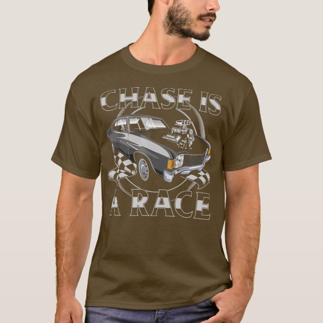 Outlaw Street Racing Chase ist ein Race Drag Strip T-Shirt (Vorderseite)