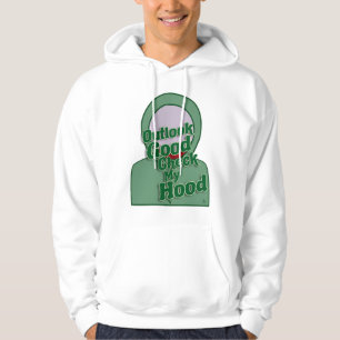 Outlook Guten Karo mein Hood Fun Slogan Hoodie
