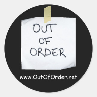 OutOfOrder.net autocollant - Customisé