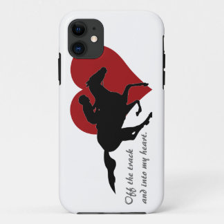 Outre de la voie et dans mon coque iphone de coeur