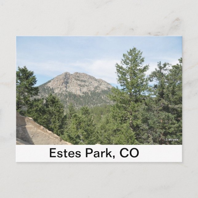 Outside Estes Park Postkarte (Vorderseite)