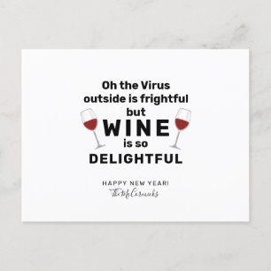 Outside is Frightful Funny Christmas Pun Feiertagspostkarte