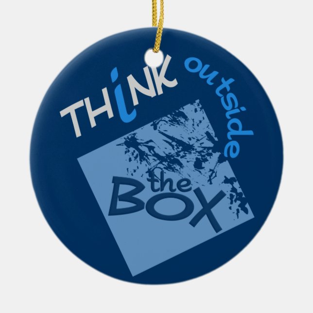 OUTSIDE THE BOX custom ornament (Vorne)