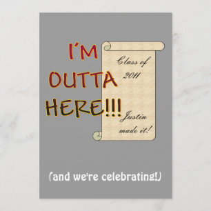 Outta Hier Graduate Einladung