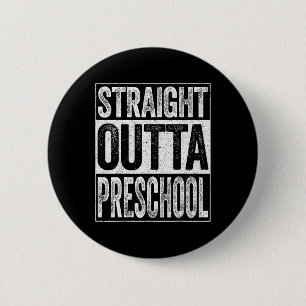 Outta Preschool Boy Girl Abschluss Shirt 1 Button