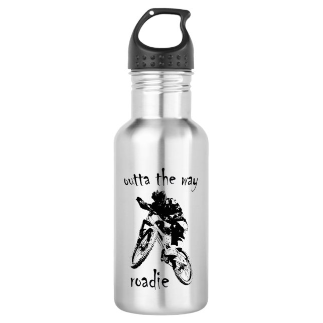 Outta The Way Roadie Mountain Bike Edelstahlflasche (Vorderseite)