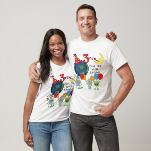 Outta This World 3rd Birthday T-shirts et cadeaux
