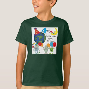 Outta This World 4th Birthday Tshirts et cadeaux