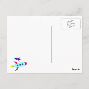 Outta This World! Girl Postkarte