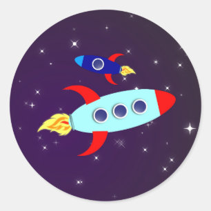 Outta This World! Runder Aufkleber