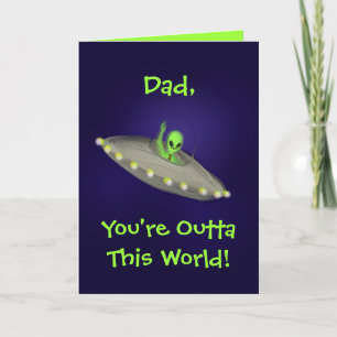 OuttaThis World Vater - Kindertageskarte Karte