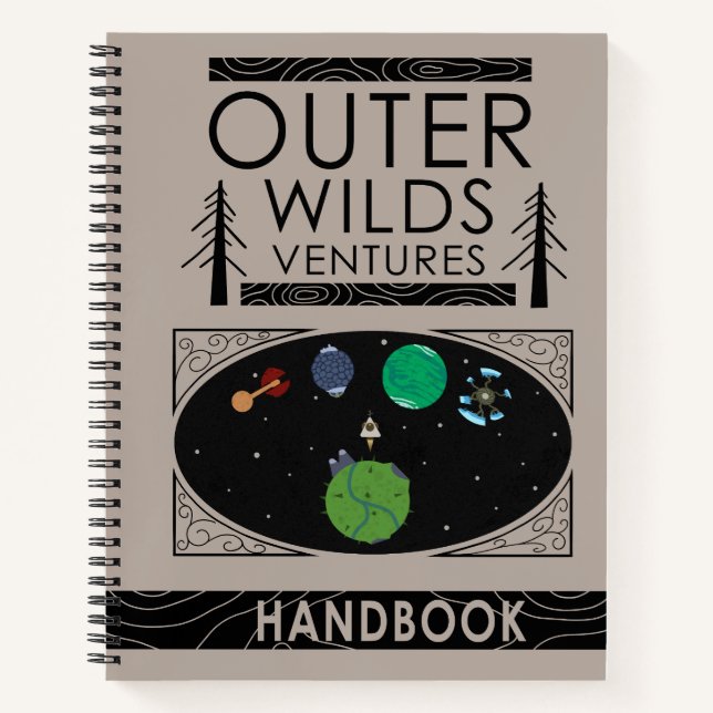 Oututer Wilds Ventures Handbuch! Notizbuch (Vorderseite)
