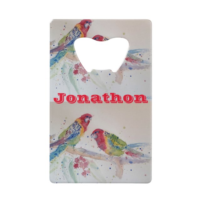 Ouverture de bouteille d'aquarelle rouge Rosella P (Devant)