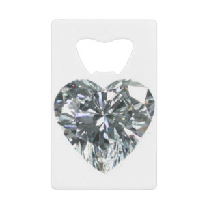 Ouverture de bouteille de coeur en diamant