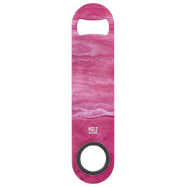 Ouverture de bouteille en acier Abstrait rose blan