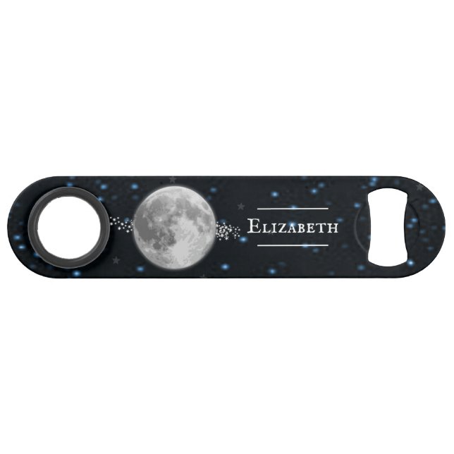 Ouverture de bouteille personnalisée lunaire (Devant (Horizontal))