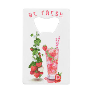 Ouvrage de bouteille de fraise fraîche - Texte per