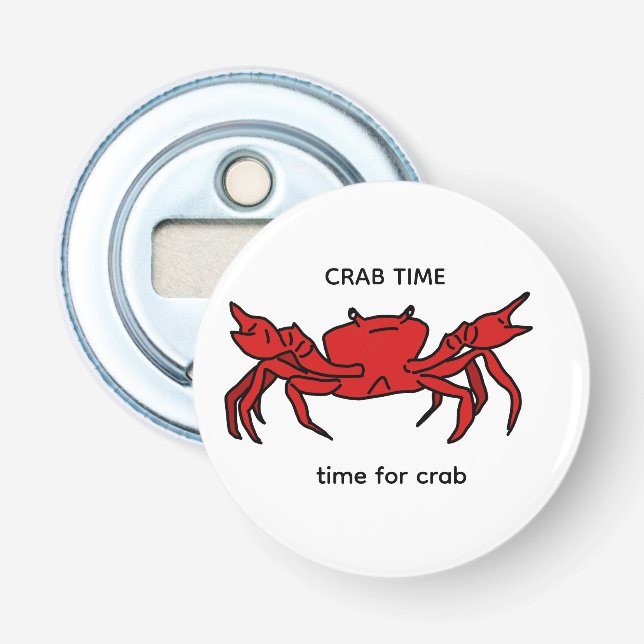 Ouvre-bouteille Crab Time (Devant)